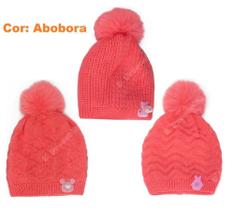 Touca Gorro De Lã Pompom Infantil Frio Com Pelinho Forrado - Fenix Touca Gorro De Lã Pompom Infantil Frio Com Pelinho Forrado - Fenix