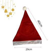 Touca Gorro de Papai Noel Vermelha Tradicional Natal Touca Gorro de Papai Noel Vermelha Tradicional Natal