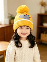 Touca Gorro Dinossauro/Fofo Infantil Menino E Menina Touca De Lã Com Pompom Dia Frio(6meses-8anos)