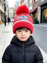 Touca Gorro Dinossauro/Fofo Infantil Menino E Menina Touca De Lã Com Pompom Dia Frio(6meses-8anos)