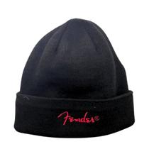 Touca Gorro Fender Preto em Poliester