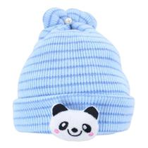 Touca Gorro Infantil Azul Panda Tamanho Único
