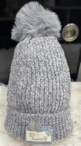 Touca Gorro Infantil de Frio inverno Forrada Pompom menino menina(6mese-8anos)