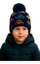 Touca Gorro Infantil Estampado Carrinho Macio Inverno 1890