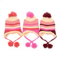 Touca Gorro Infantil Forrada Meninas Cobre Orelhas Frio Inverno Touca Gorro Infantil Forrada Meninas Cobre Orelhas Frio Inverno