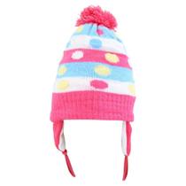 Touca Gorro Infantil Rosa Forte Bolinhas Coloridas Tamanho Único Touca Gorro Infantil Rosa Forte Bolinhas Coloridas Tamanho Único