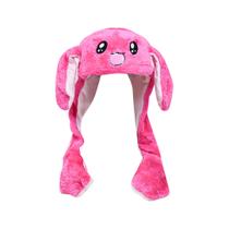 Touca Gorro Infantil Unissex de Pelúcia Forrada de Coelho com Buzina