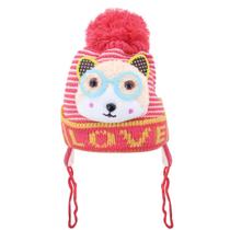 Touca Gorro Infantil Vermelha Gatinho Tamanho Único Touca Gorro Infantil Vermelha Gatinho Tamanho Único