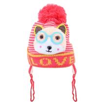 Touca Gorro Infantil Vermelha Gatinho Tamanho único Touca Gorro Infantil Vermelha Gatinho Tamanho único