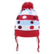 Touca Gorro Infantil Vermelho Bolinhas Coloridas Tamanho Único Touca Gorro Infantil Vermelho Bolinhas Coloridas Tamanho Único