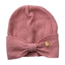 Touca Gorro lã infantil fem Everly Rosa