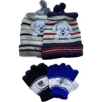 Touca Gorro + Luva Infantil Imperdivel