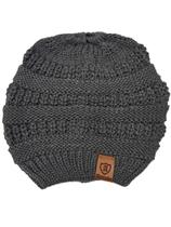 Touca Gorro Outono E Inverno Modelo Rabo De Cavalo De Tricô Feito Em Lã