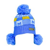 Touca Gorro Pelucia Forrado Infantil Lã Com Pom Pom Protetor de orelha