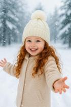 Touca Gorro Pompom Infantil Juvenil Unissex Menina Menino Inverno Macio Quentinho