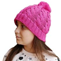 Touca Gorro Pompom Infantil Menina Inverno Macio Quentinho 03 a 12 Anos Touca Gorro Pompom Infantil Menina Inverno Macio Quentinho 03 a 12 Anos