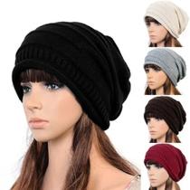 Touca Gorro Tricô Inverno Cores