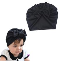 Touca Gorro Turbante Com Laço Infantil Bebê Menina Recém Nascida a 06 Meses - Suprema opção