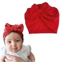 Touca Gorro Turbante Com Laço Infantil Bebê Menina Recém Nascida a 06 Meses Touca Gorro Turbante Com Laço Infantil Bebê Menina Recém Nascida a 06 Meses