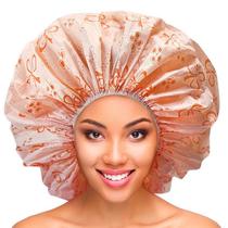 Touca Grande Luxo Plástica Para Banho Ideal Para Cabelos Afro ou Volumosos 1 Unidade - santa clara