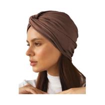 Touca Hijab Muçulmana De Cor Sólida E Elástica Para Mulheres, Lenço De Moda, Turbante Para