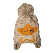 Touca Infantil Gorro De Lã Bebês Menino Menina Forrada Pompom - Classe Jl