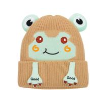 Touca infantil gorro pompom bichinhos sapinho forrada de pelinho de lã menino e menina criança bebê
