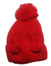 Touca Infantil Inverno Pompom Forrada Smiley Proteção Frio Quentinha