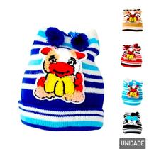 Touca Infantil Poliéster Unissex Pompom - Tudo em Caixa