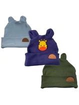 Touca Infantil Ursinho Gorro Menina Menino 3 toucas