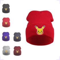 Touca Inverno Estampa Pikachu Pokémon Lã Protege Aquece - atelie
