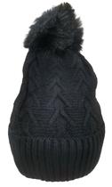Touca Inverno Feminina Grosso Forrada lisa Com Pompom Proteção Frio