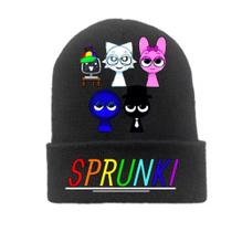 Touca Lã Infantil Personagem Sprunki Divertida Colorida