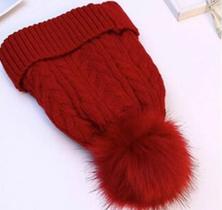 Touca lã pompom com forro feminina Glamour inverno Touca lã pompom com forro feminina Glamour inverno