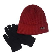 Touca Masculina Sport Com Forro Pelinho Para Inverno+Luva Lã Touca Masculina Sport Com Forro Pelinho Para Inverno+Luva Lã