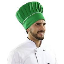 Touca Mestre Cuca Chapéu Chef Cozinheiro Restaurante - Verde Vegano - Wp Confecções