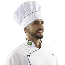 Touca Mestre Cuca Chapéu de Cozinheiro Restaurante - Branco - Wp Confecções