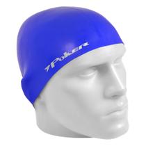 Touca Natação Poker Silicone Power Juvenil Azul