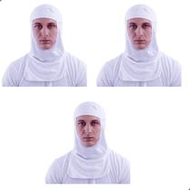 Touca Ninja Branca Balaclava Capuz Frigorifico Cozinha Industrial 3 Unidades