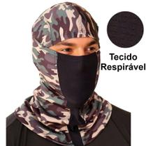 Touca Ninja Mascara Balaclava Camuflada Florest Uv50+ Outdoor Sports