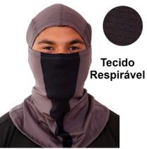 Touca Ninja Mascara Balaclava Cinza Chumbo Uv50+ Outdoor Sports