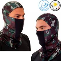 Touca Ninja Mascara Paintball Tatica Militar Balaclava Moto Proteção Térmica UVA UVB Dry Fit Frio - Outdoor Sports