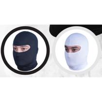 Touca Ninja Máscara Unissex Proteção Preta Branca Motoqueiro Frio