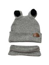 Touca para bebê /criança Inverno gorro com cachecol