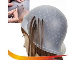 Touca Para Cabeleireiro Silicone Manchas Loiras
