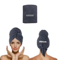 Touca para cabelo laço home power sec elástico cinza escuro
