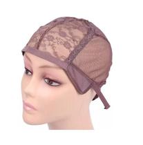 Touca Para Confecção De Peruca Marrom - Simples Com Ajuste Touca Para Confecção De Peruca Marrom - Simples Com Ajuste