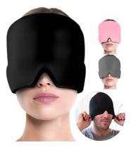 Touca para Enxaqueca Alivia Dor De Cabeça Terapêutica Gel Térmico Quente Frio