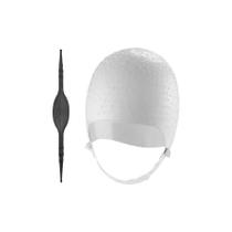 Touca Para Mechas Luzes Siliconada Com Agulha Profissional Dompel