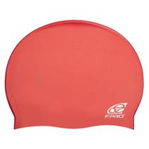 Touca para Natação de Silicone Lisa Vermelho